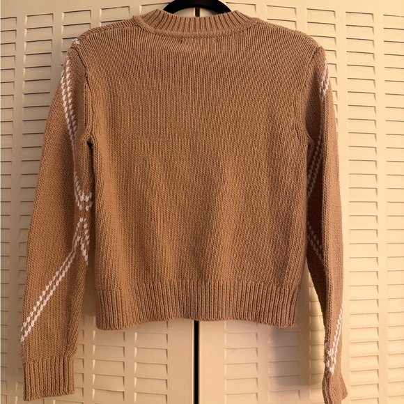 Banana Republic Tan Argyle Knit Sweater – Size Small - Picture 2 of 4